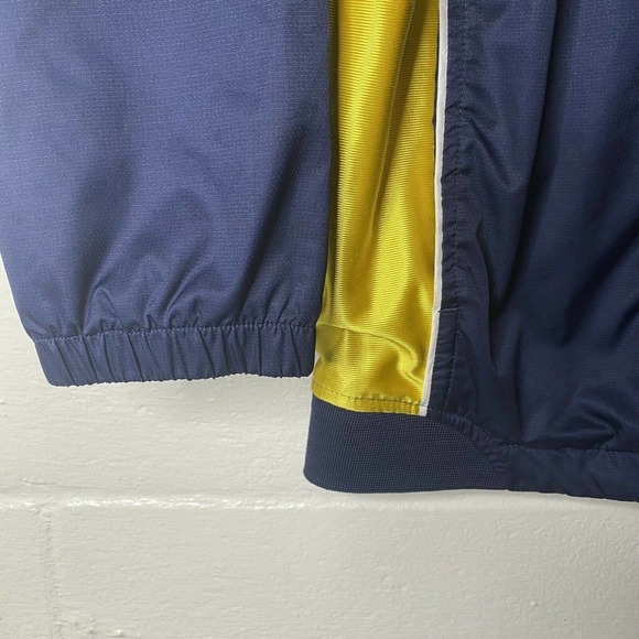 Nike Athletics Youth SZ L 14-16 Track Jacket Full Zip Windbreaker Blue Gold - Picture 5 of 10